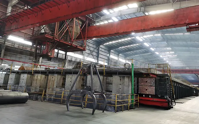 Acheson graphitisation furnace